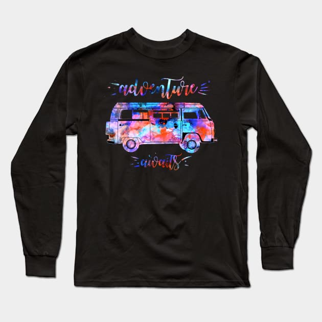 adventure awaits Long Sleeve T-Shirt by BekimART